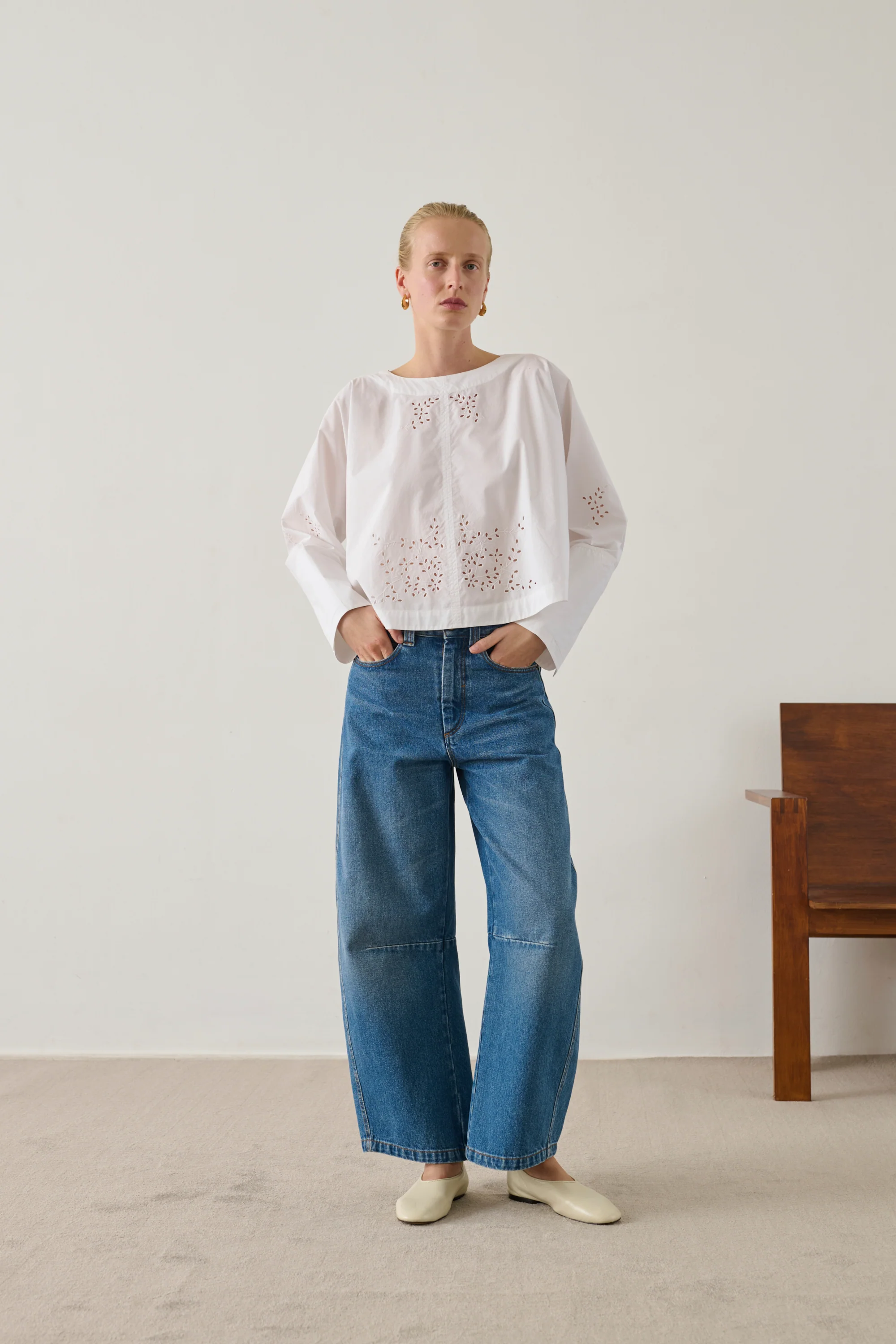 WHITE HANSEL BLOUSE