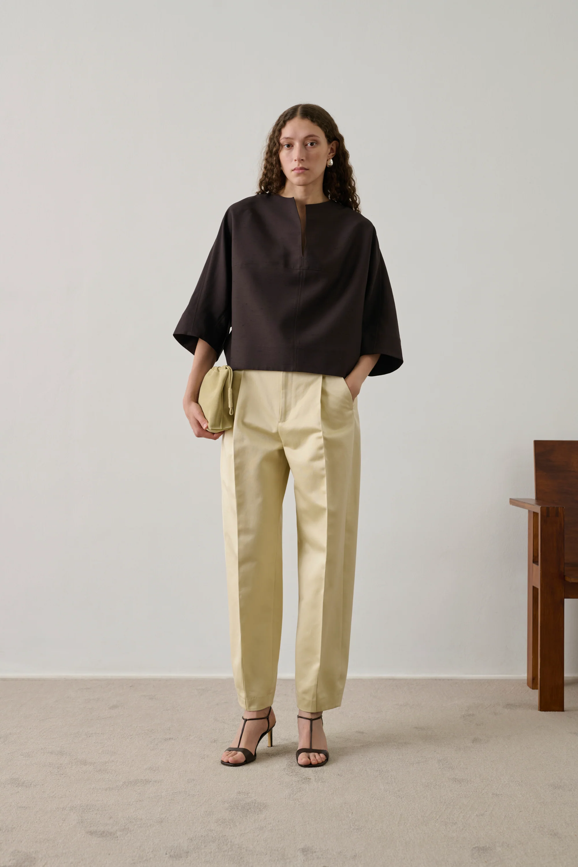 BROWN ILONA BLOUSE