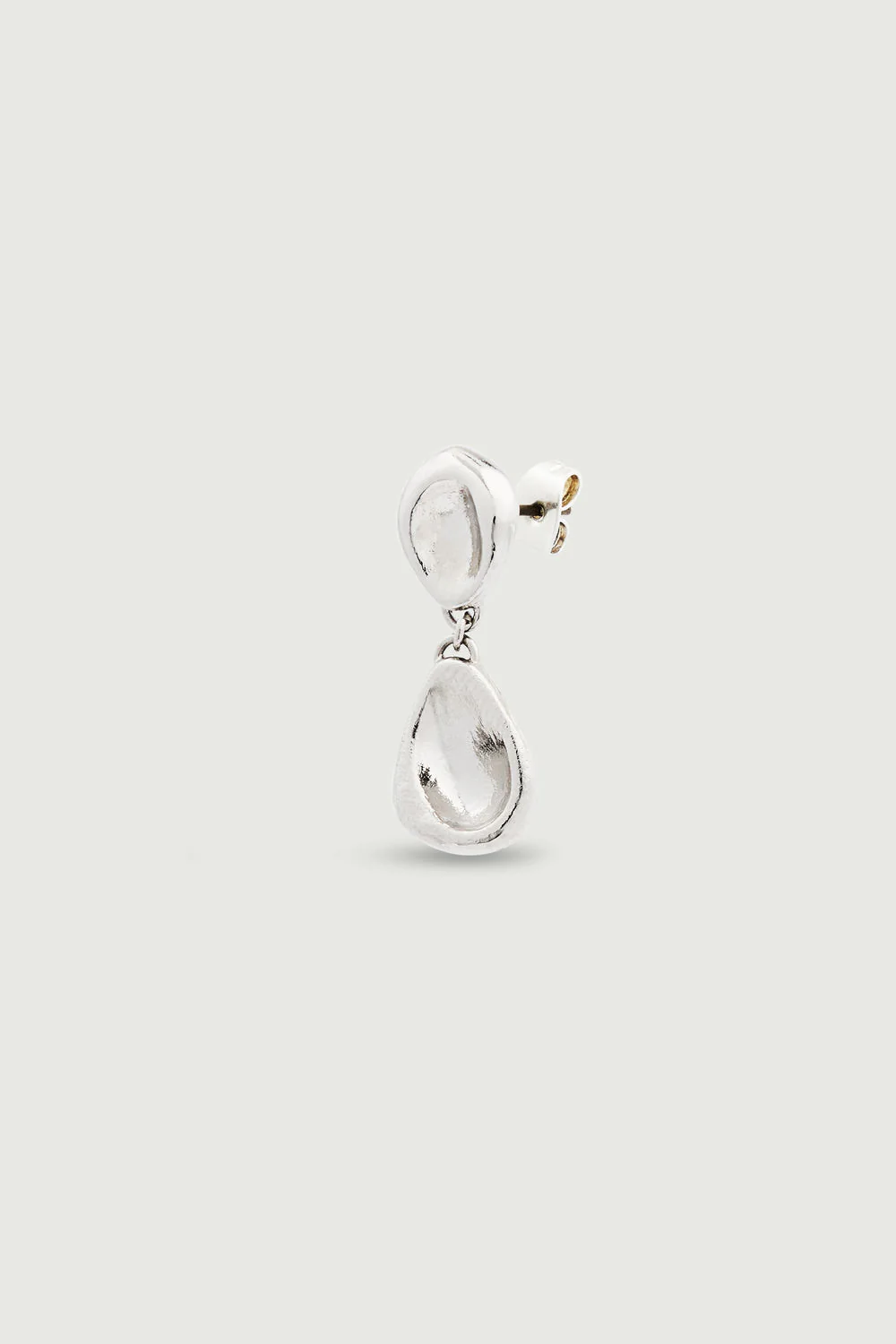 SILVER HUGGIE EARRING - Image 2