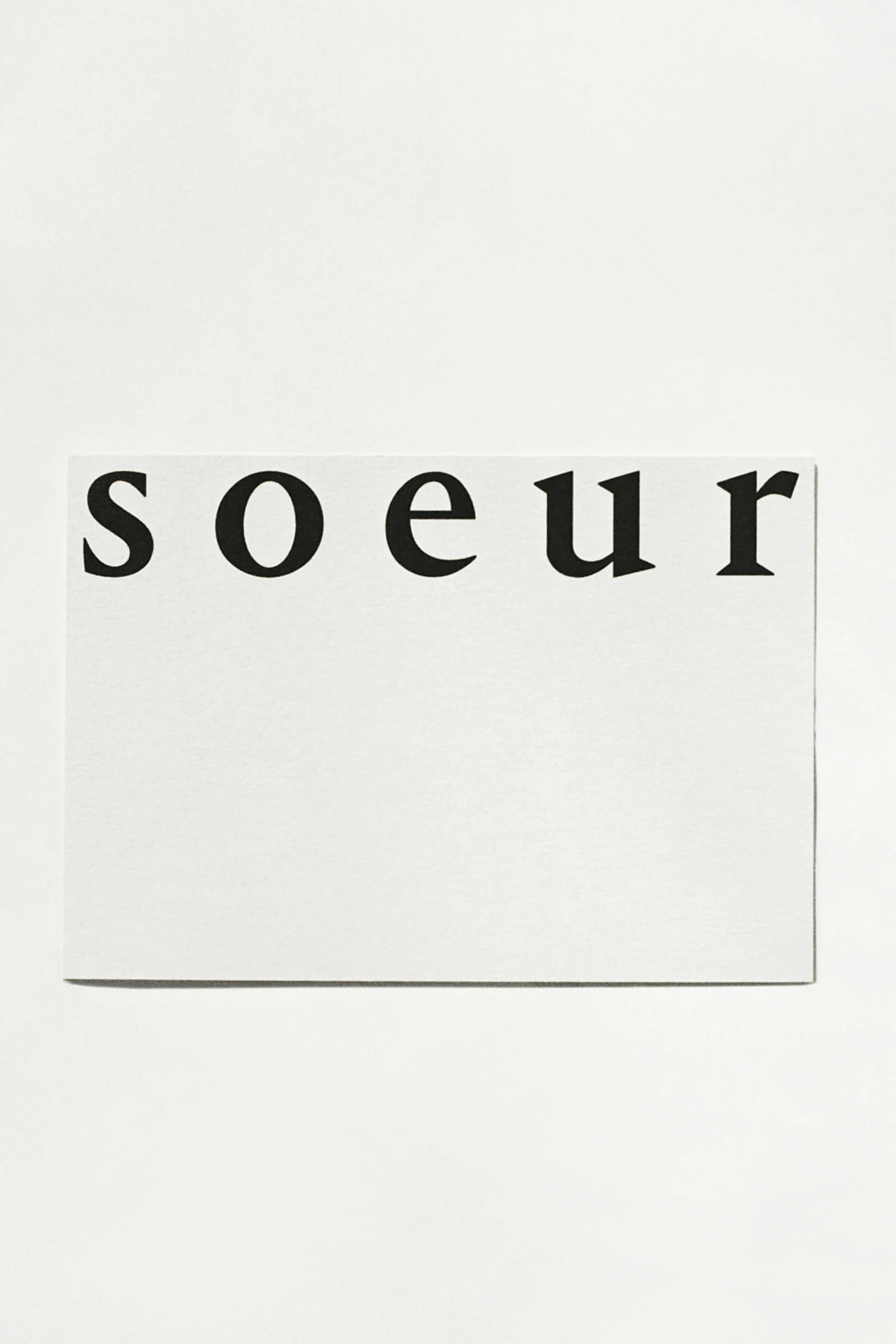Soeur E-Gift Card N°3