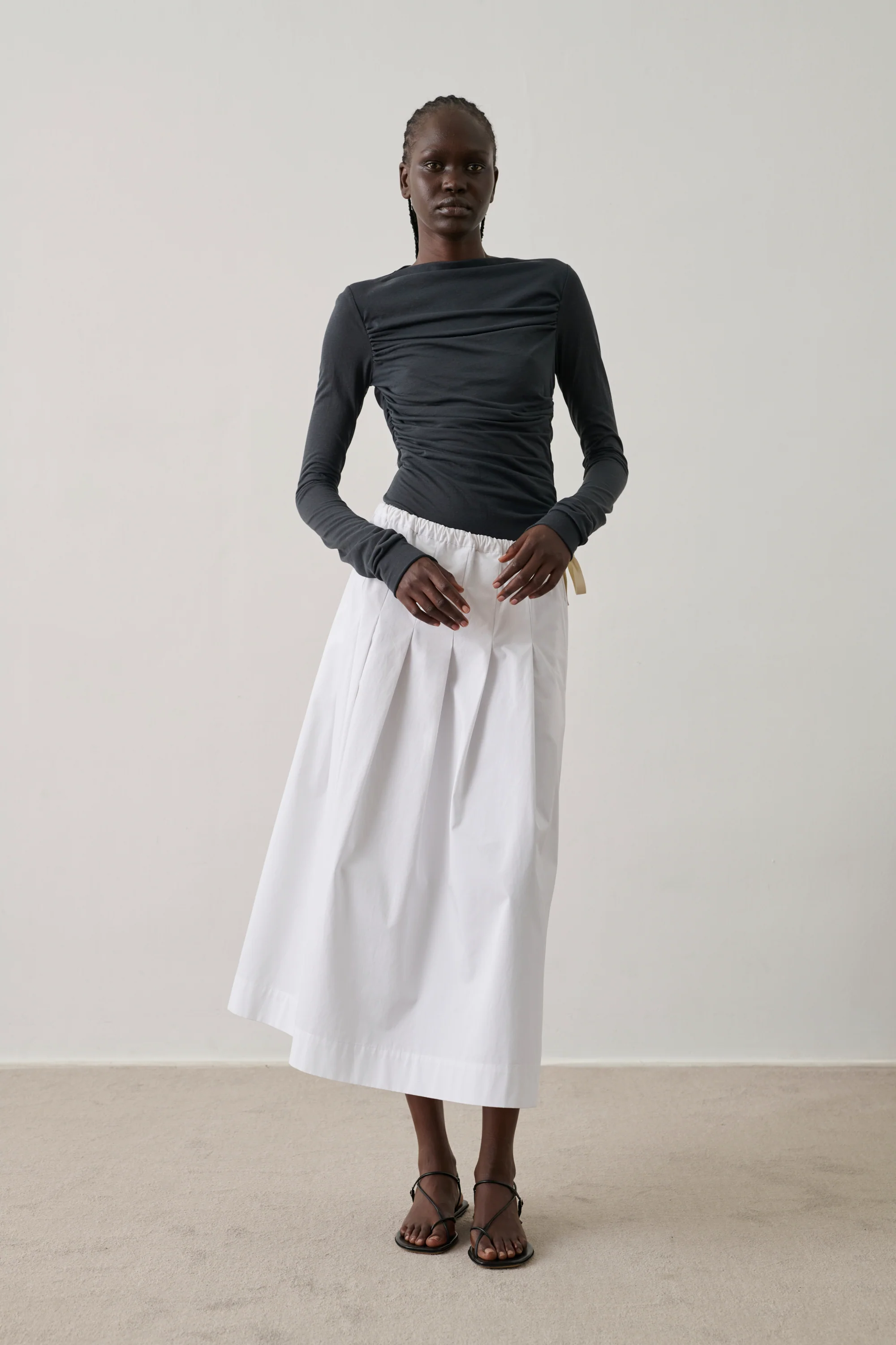 WHITE AMALIA SKIRT