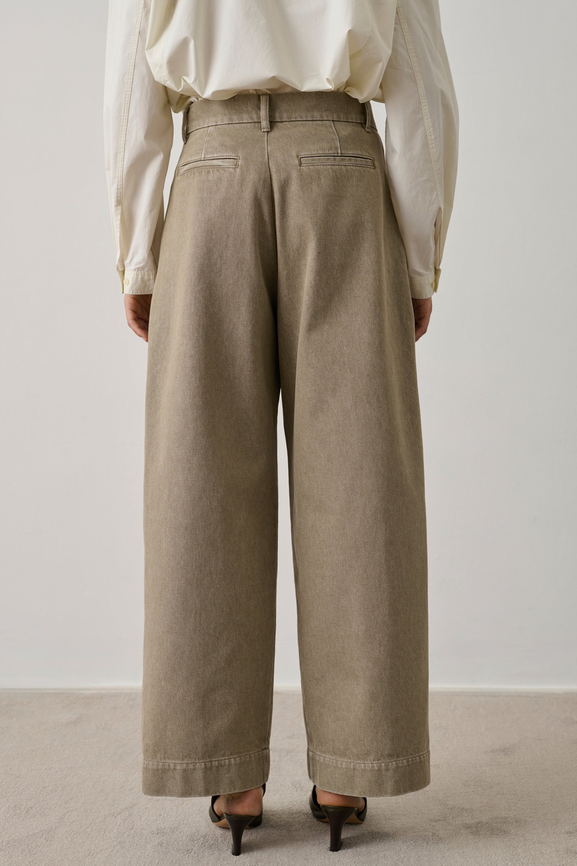 BEIGE DEVY TROUSERS - Image 2