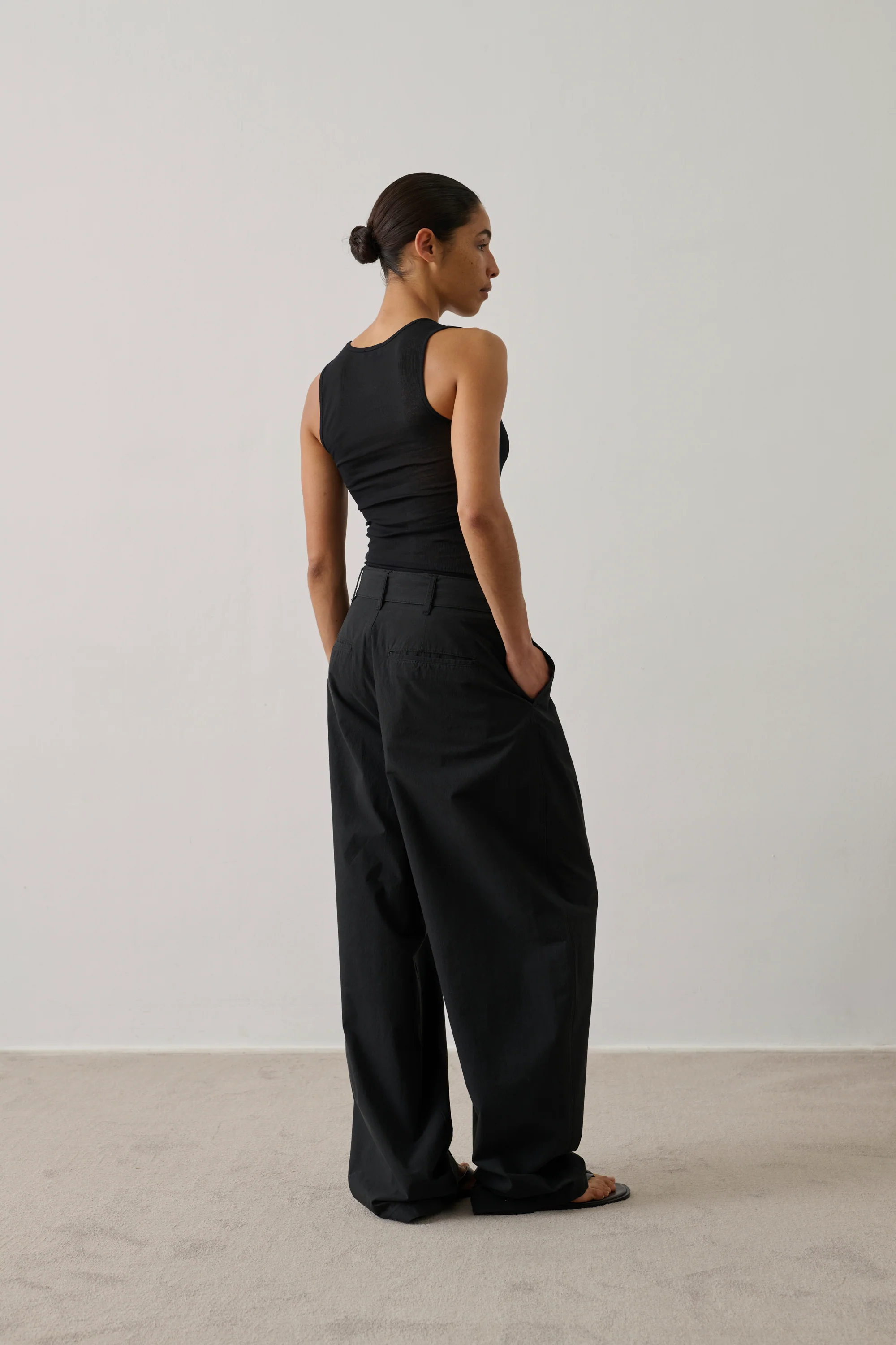 BLACK GABY TROUSERS - Image 2