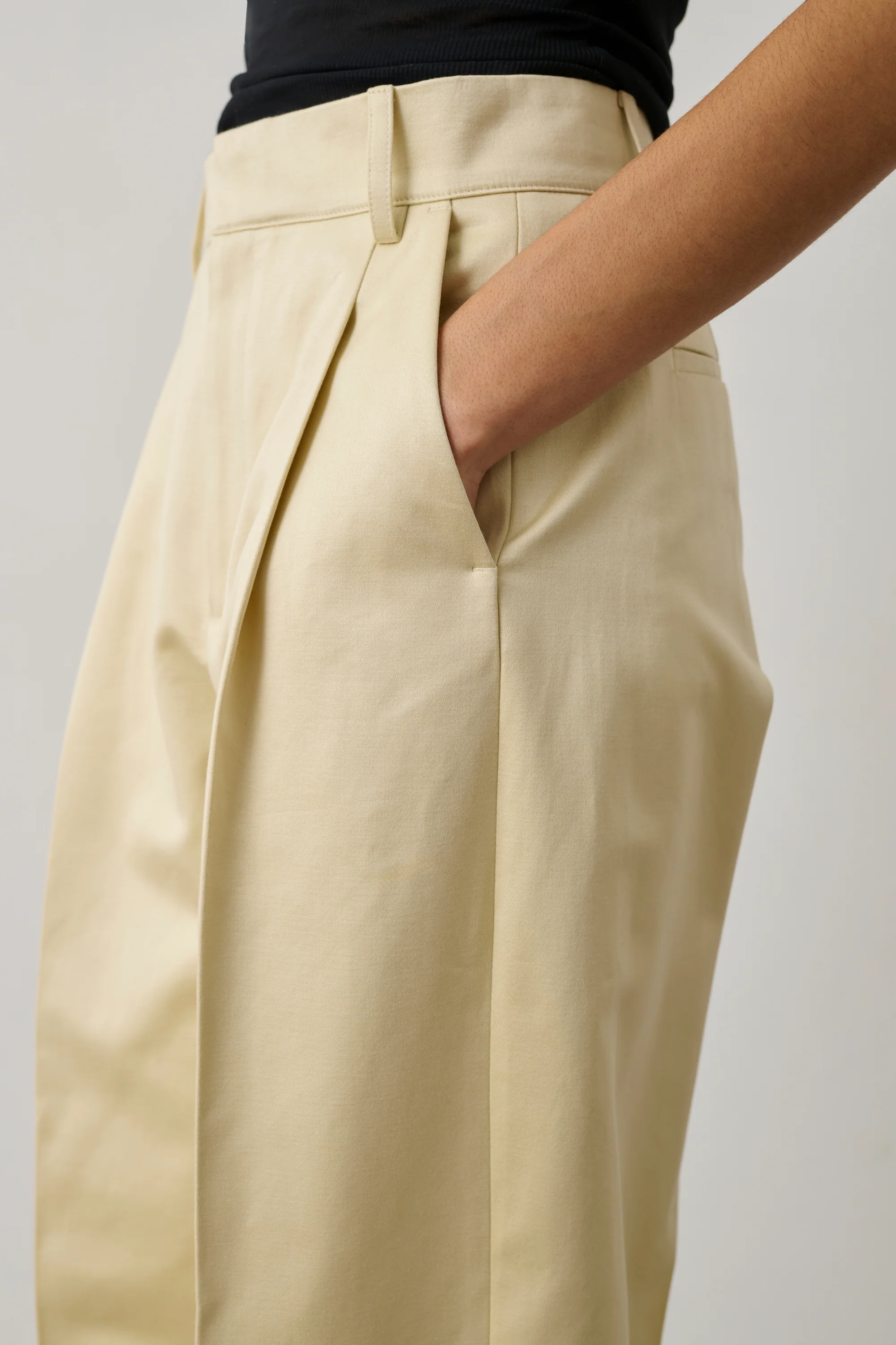 BEIGE GRAHAM TROUSERS - Image 2