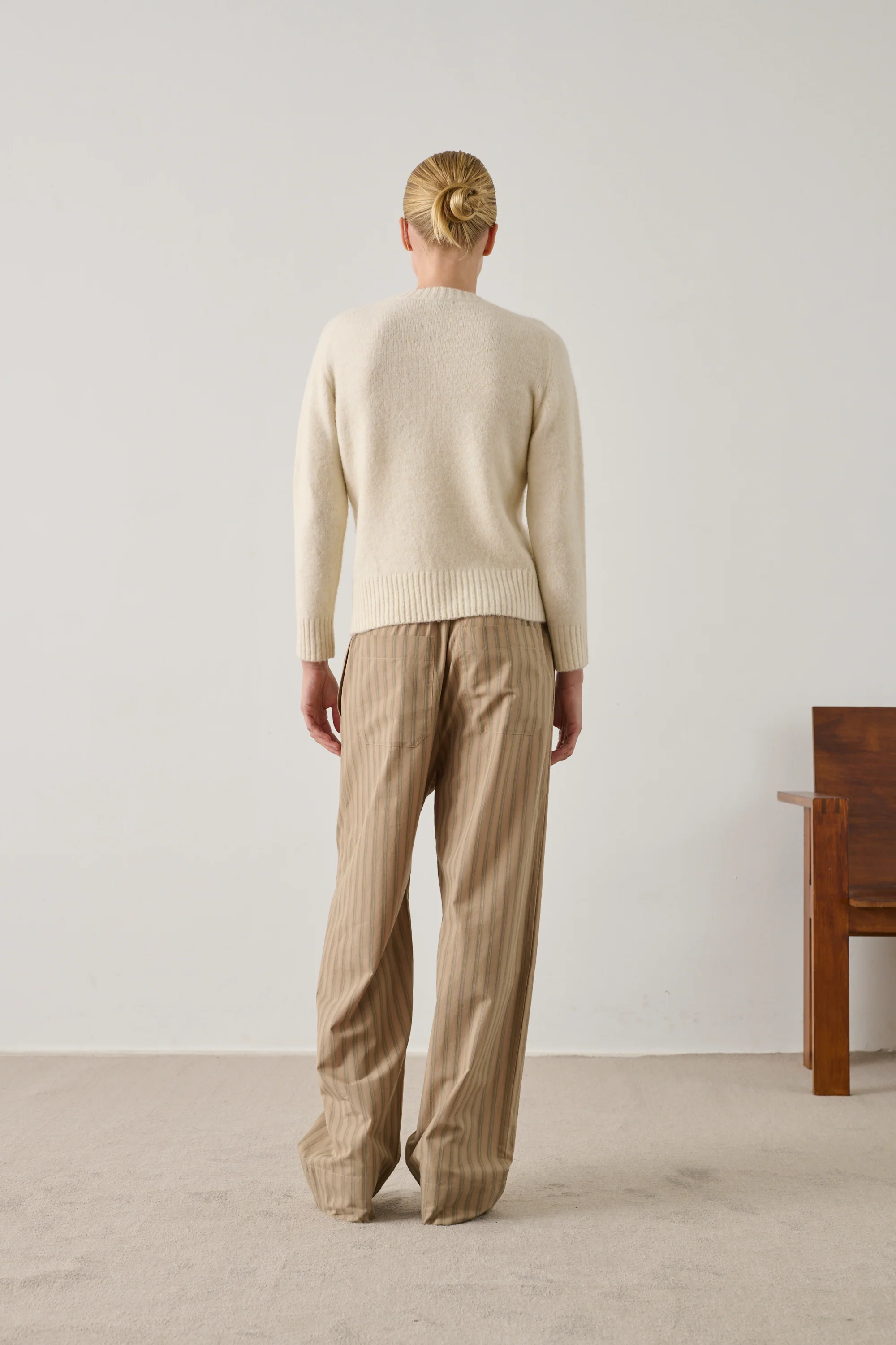 BEIGE HARLAN TROUSERS - Image 2