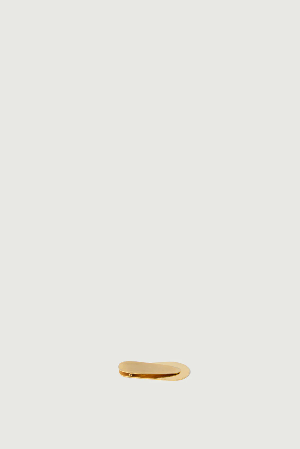 BRASS PLATED MODERNIST PAPERWEIGHT CLIP