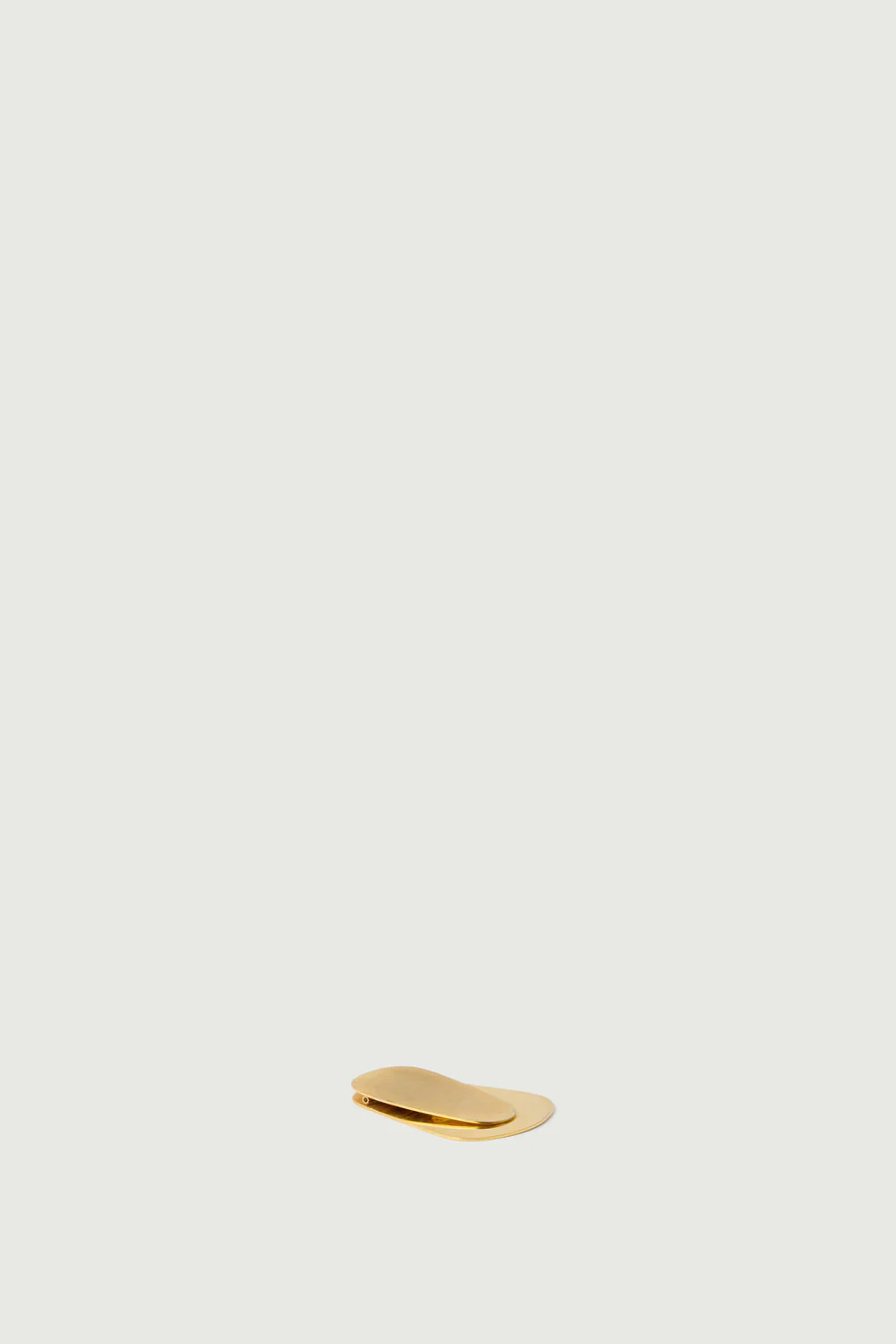 BRASS PLATED MODERNIST PAPERWEIGHT CLIP - Image 2