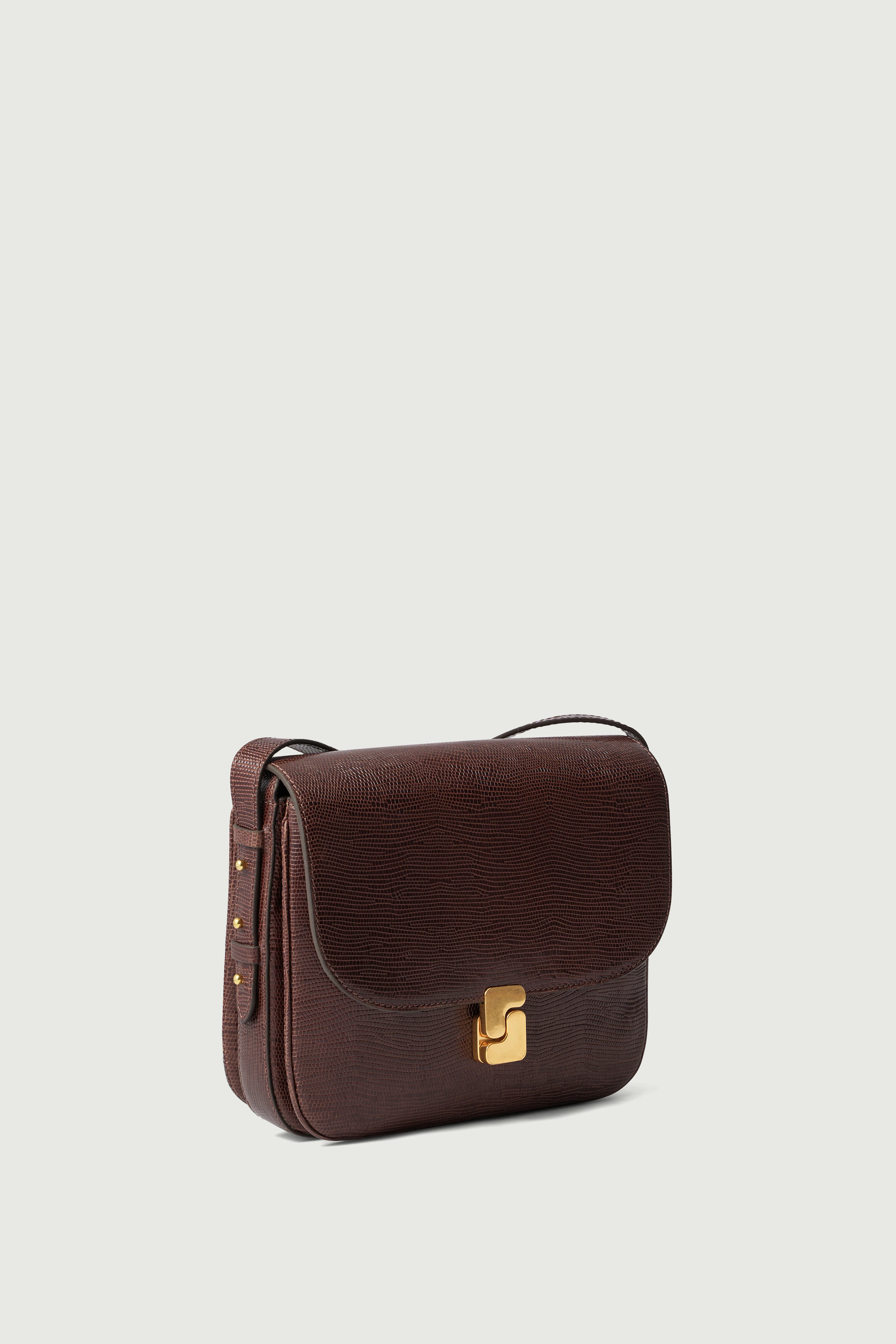 BROWN BELLISSIMA MAXI BAG LIZARD - Image 2